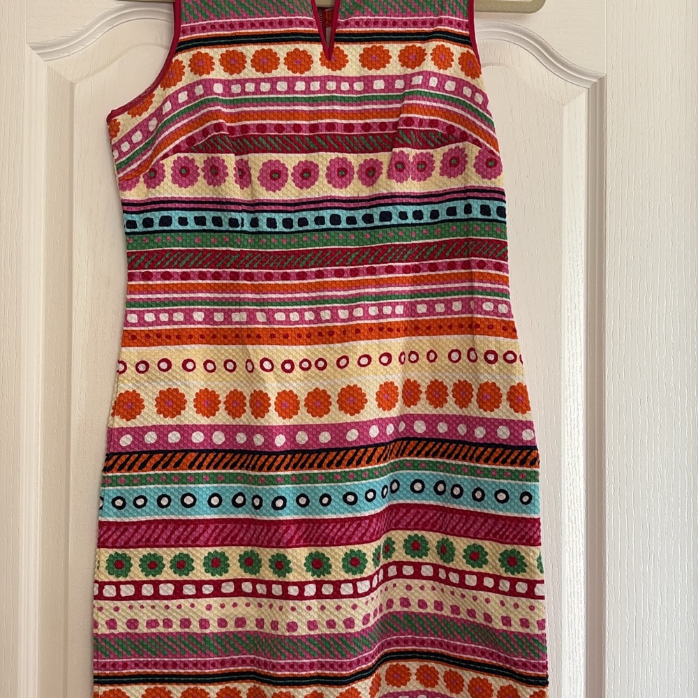 Talbots Multicolor Patterned Mini Dress